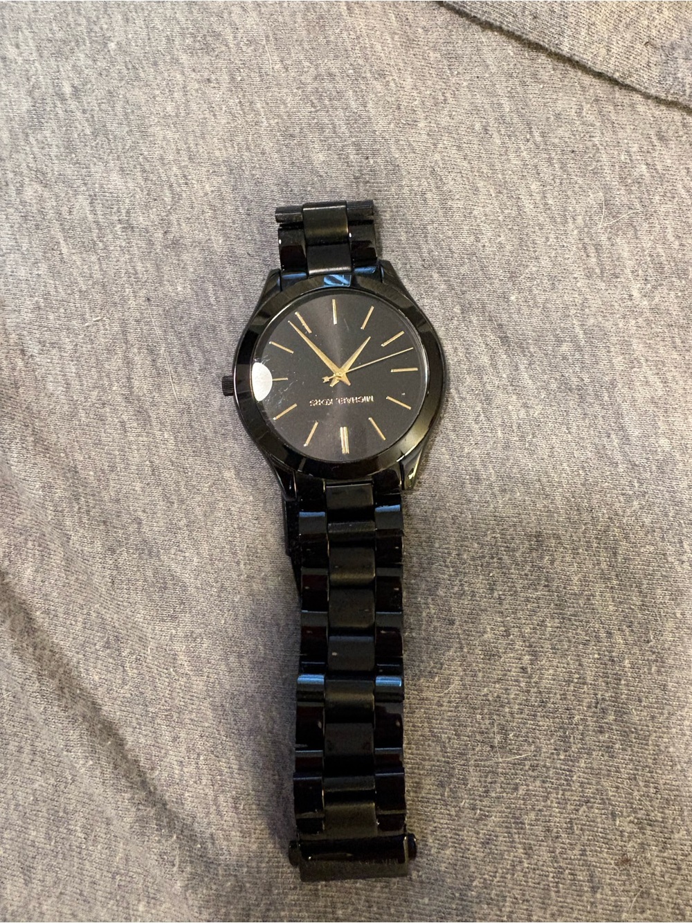 Michael Kors Black and Gold Accent Women's Watch